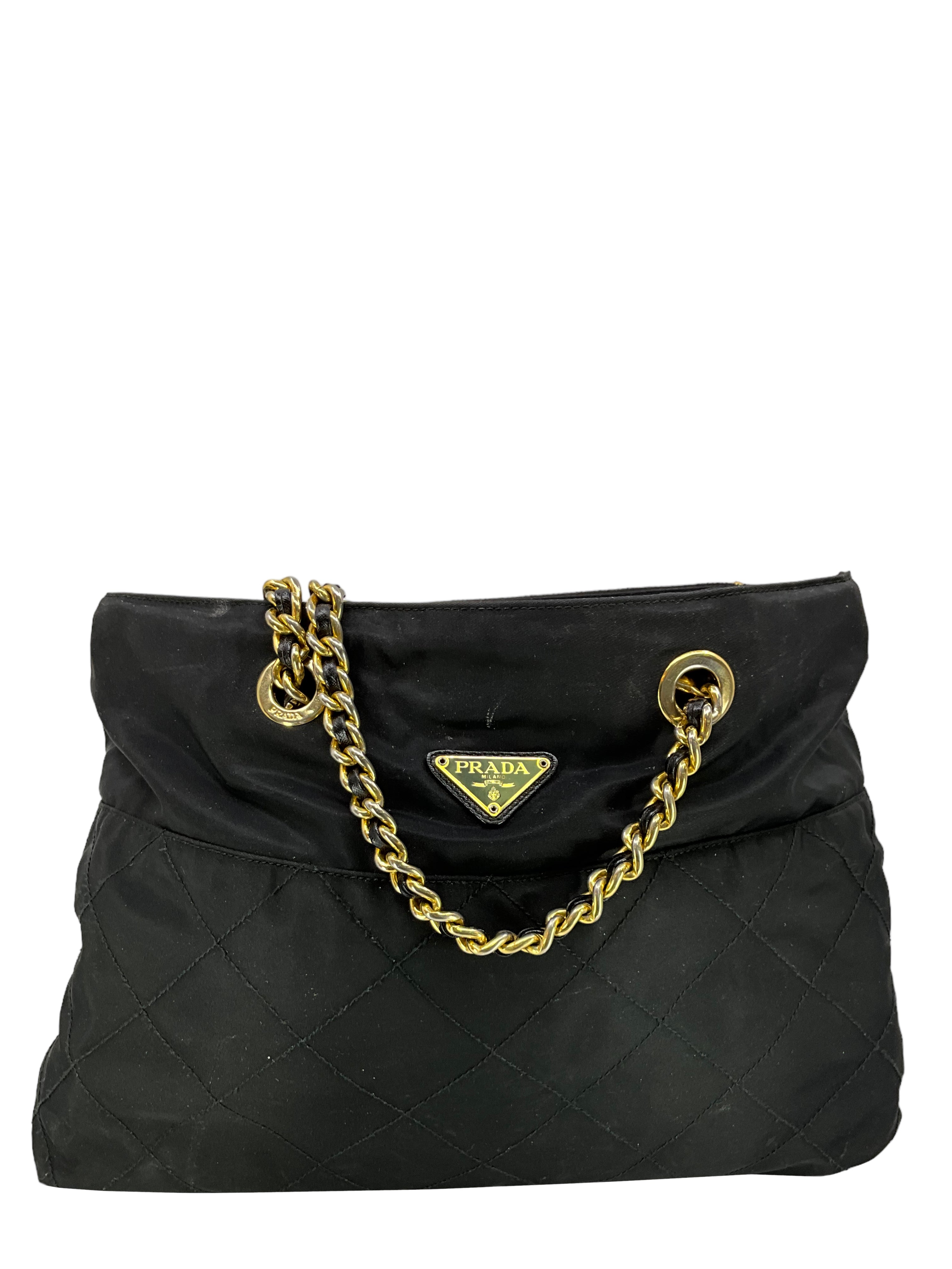 Prada Tessuto Nylon Large Tote Bag for Women - Stylish Designer Handbag with Spacious Compartment | Perfect for Work, Travel & Everyday Use