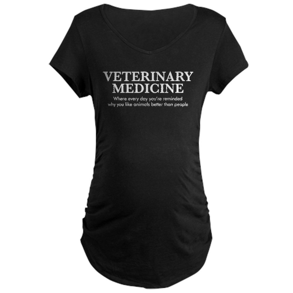 Veterinary Medicine Animals Maternity T-Shirt - Comfortable Pregnancy Tee for Vet Techs & Animal Lovers - Perfect for Clinics, Vet School & Pet Care Professionals