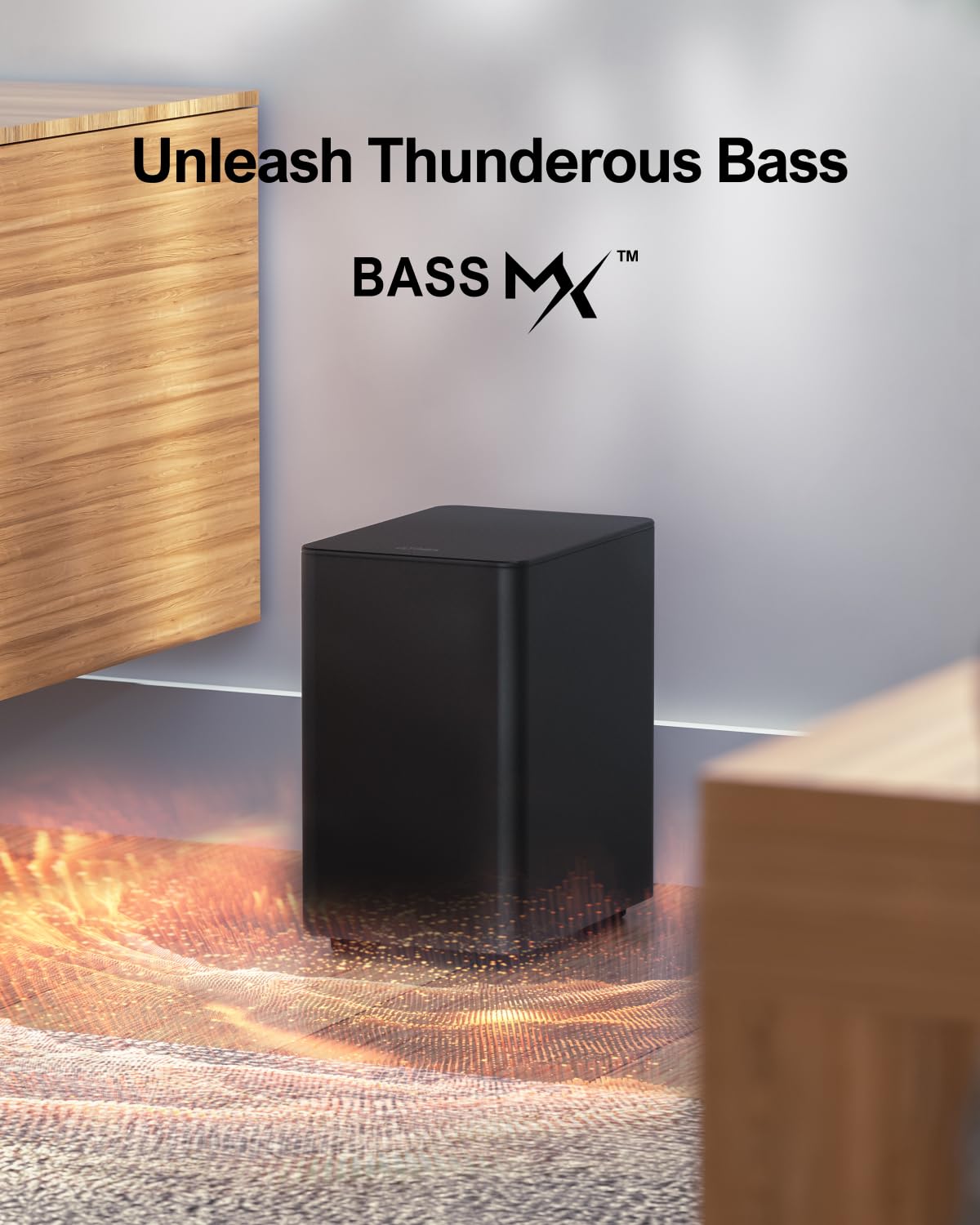 ULTIMEA 5.1 Virtual Surround Sound Bar with 320W Wireless Subwoofer, Adjustable Surround Speakers for Smart TV, Home Theater Sound System, Perfect for Living Room and Movie Nights