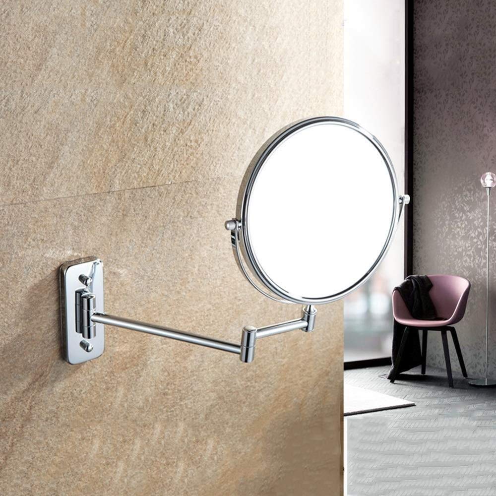SGSG 6-inch Wall-Mounted Folding Vanity Mirror - 7X Magnification Double-Sided Cosmetic Mirror for Makeup & Shaving | Perfect for Bathroom, Bedroom & Dressing Room