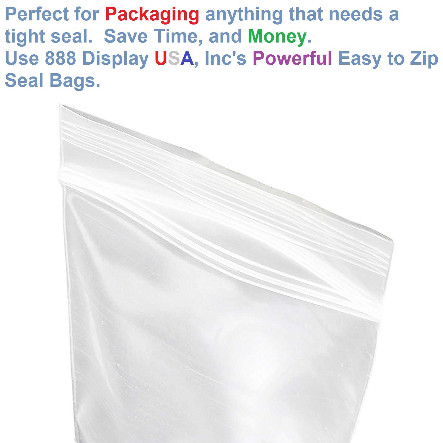 200 Pack 3x3 Inches 2 Mil Clear Resealable Plastic Zip Bags with Lock Seal Zipper - Perfect for Jewelry, Crafts, Snacks & Small Parts Storage