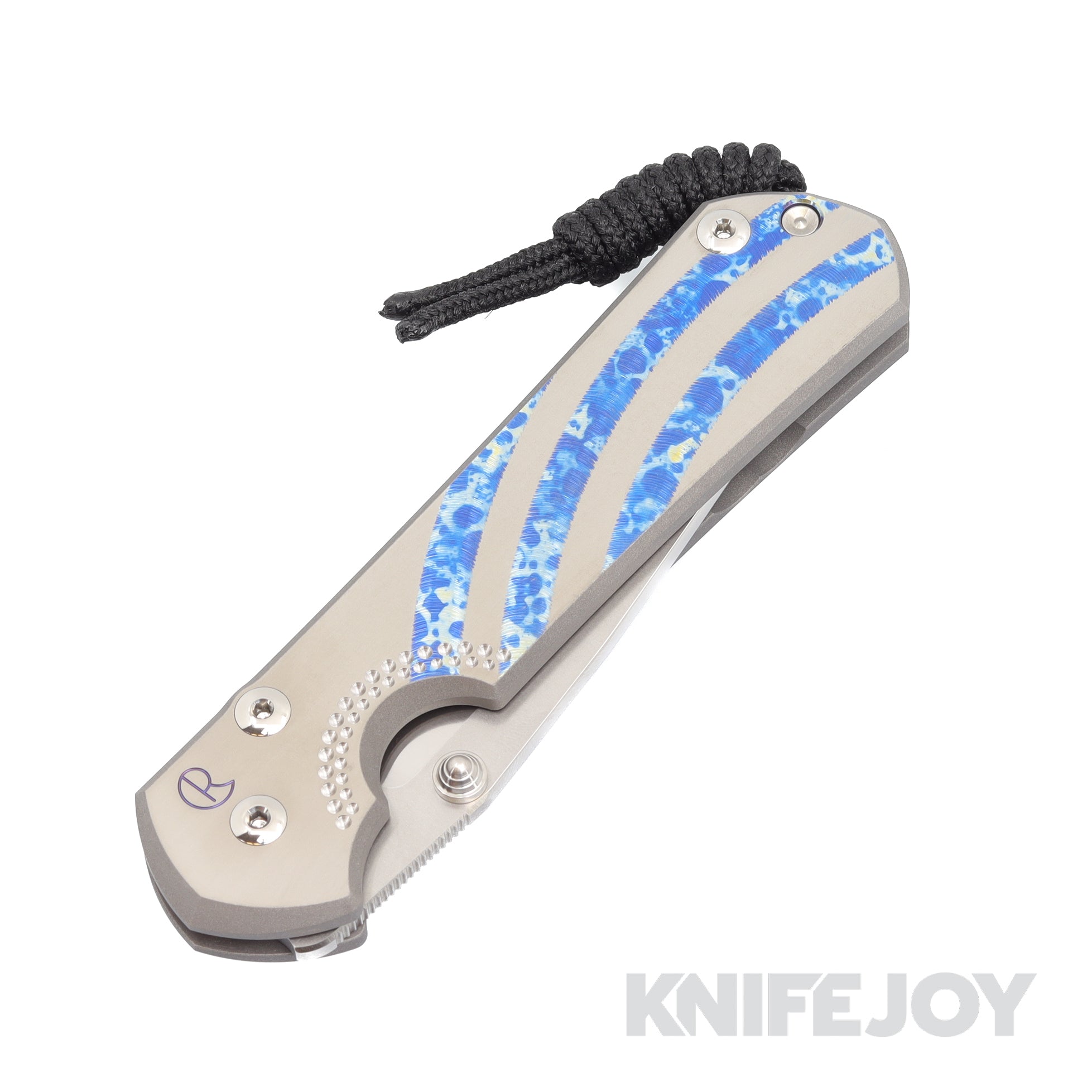 Chris Reeve Knives Large Sebenza 31 Drop Point Magnacut Blade with Unique Graphic Titanium Handles - Premium EDC Folding Knife for Outdoor Camping, Hunting & Survival