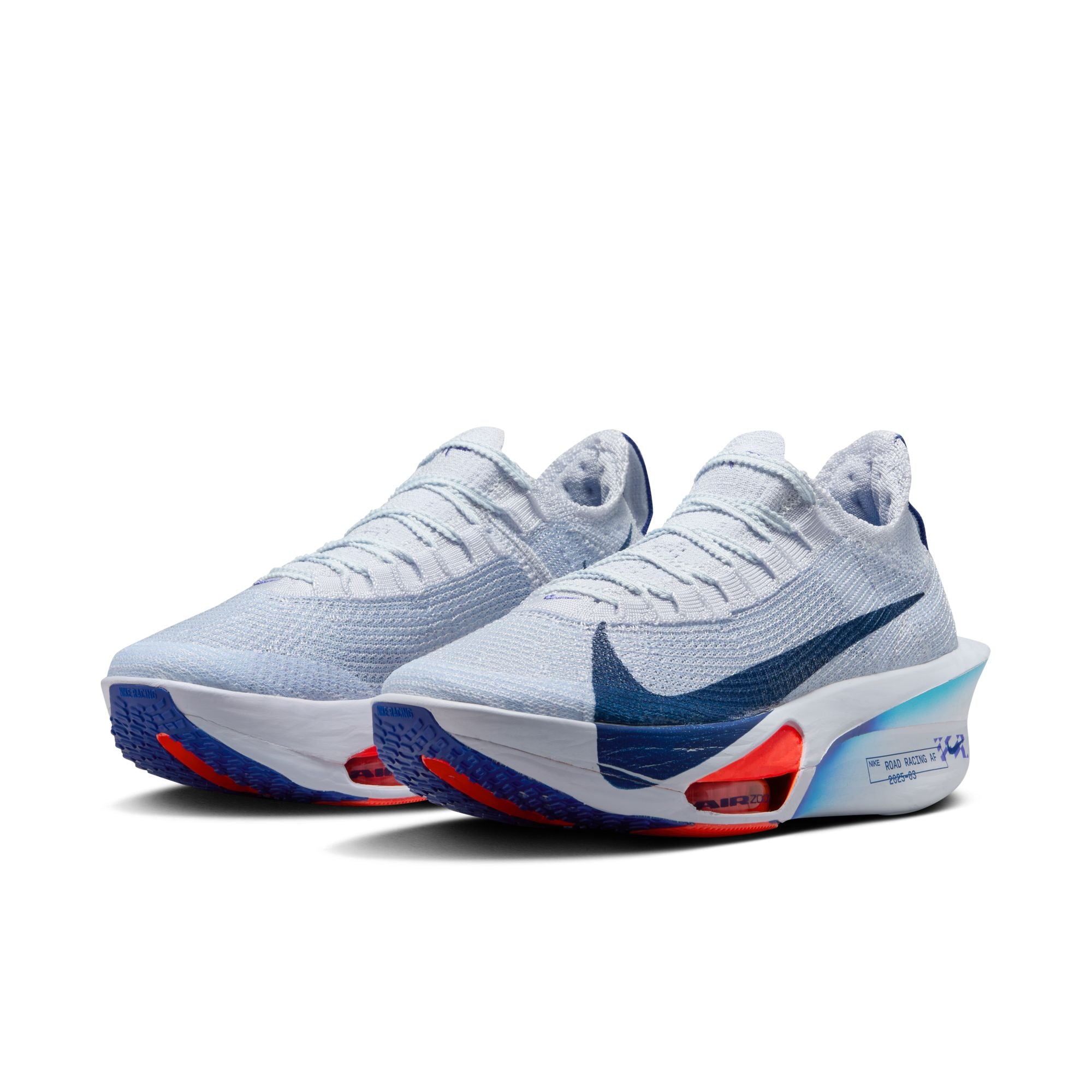 Nike Women's Alphafly 3 Running Shoes - Football Grey/Blue Void Ghost - Lightweight Cushioned Road Racing Sneakers for Marathon Training & Long Distance Running