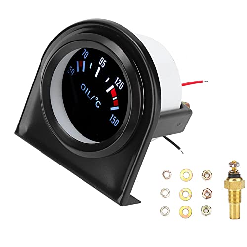 Ebtools Universal Oil Pressure & Temperature Gauge for Cars - Accurate Engine Monitoring for Performance & Racing Vehicles