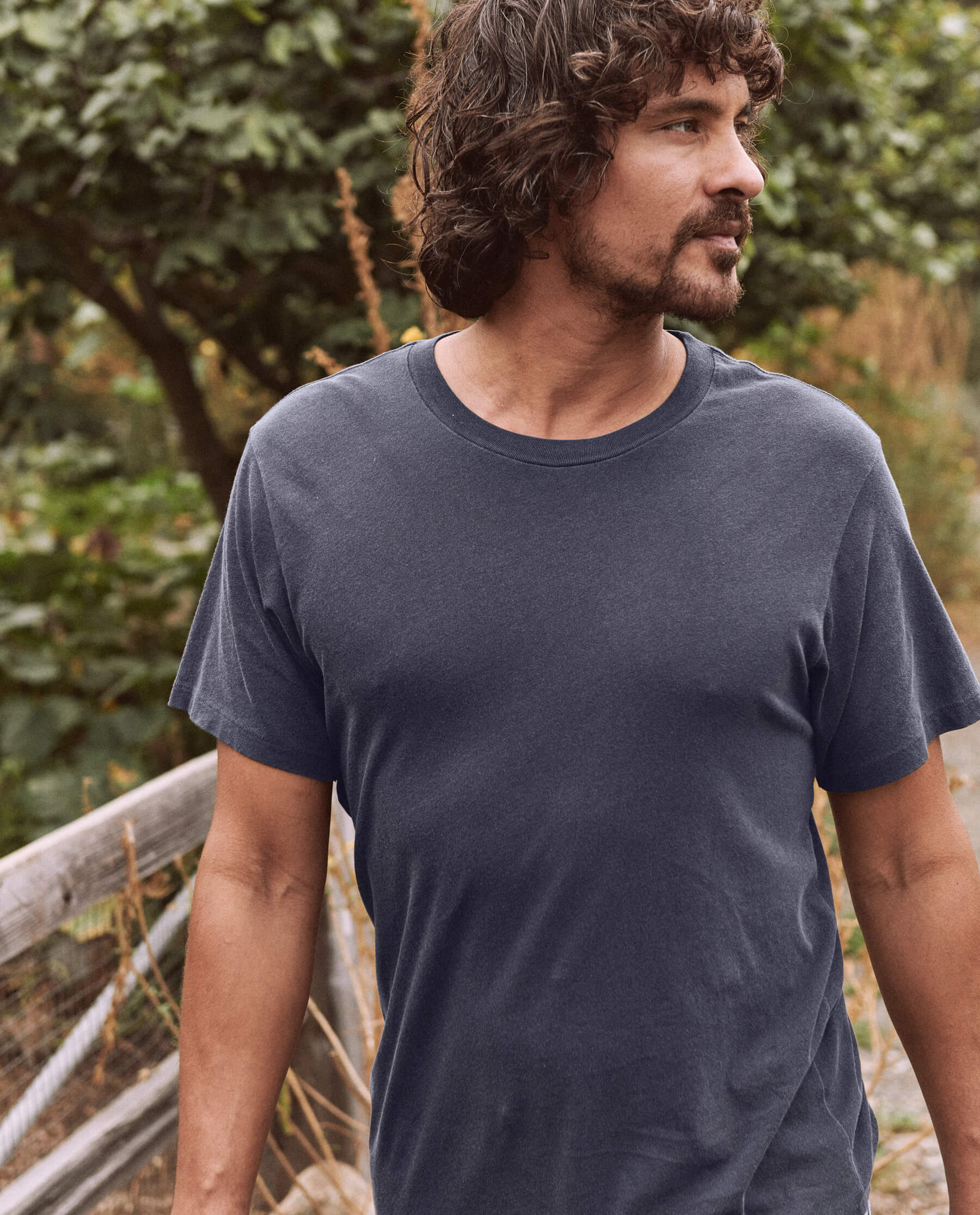 Premium Men's Slim Fit T-Shirt - Soft Washed Navy Cotton Tee for Casual Wear & Layering | Everyday Comfort Shirt for Work, Gym & Outings