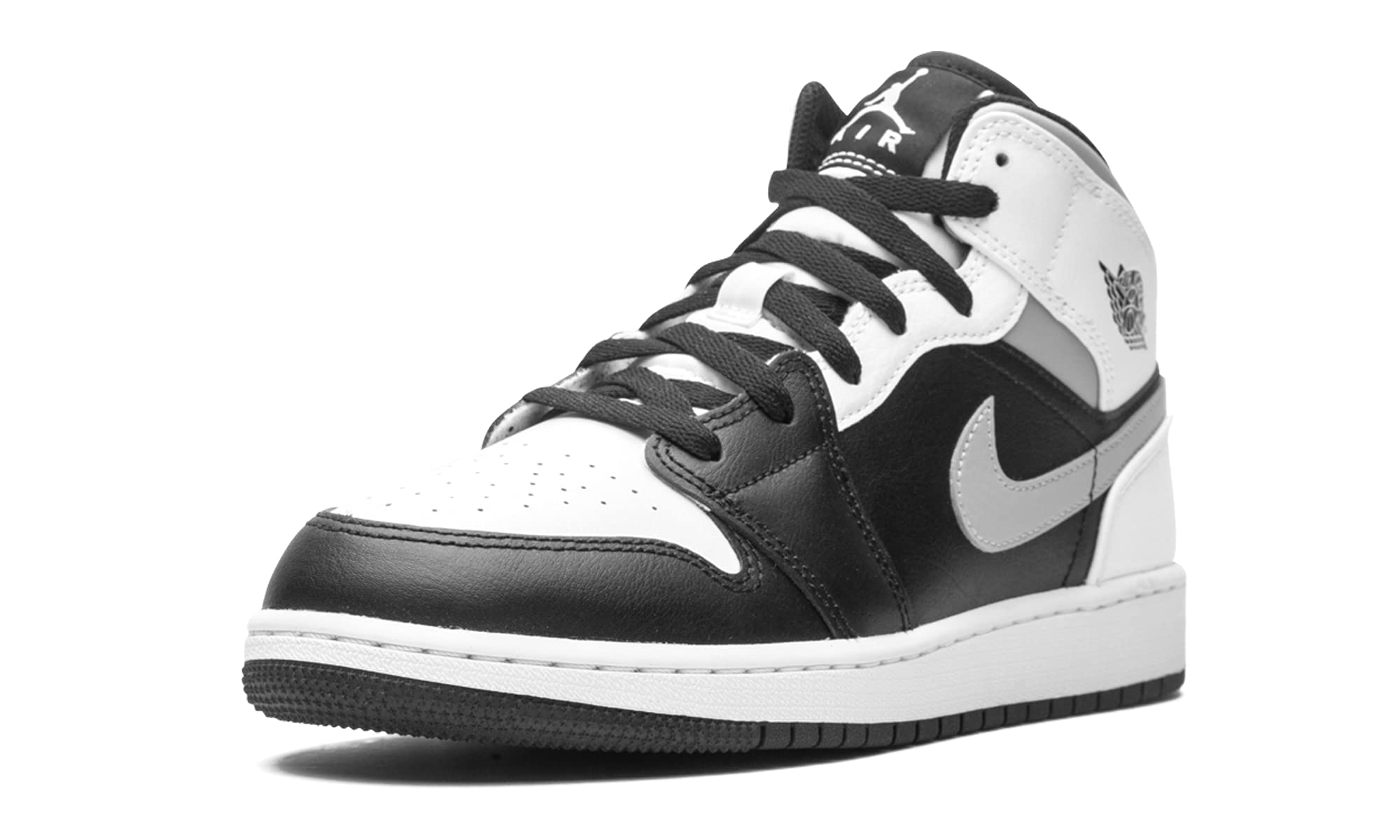 Jordan Youth Air 1 Mid GS 554725-073 White Shadow Basketball Shoes - Size 5Y for Kids - Perfect for School, Sports & Casual Wear
