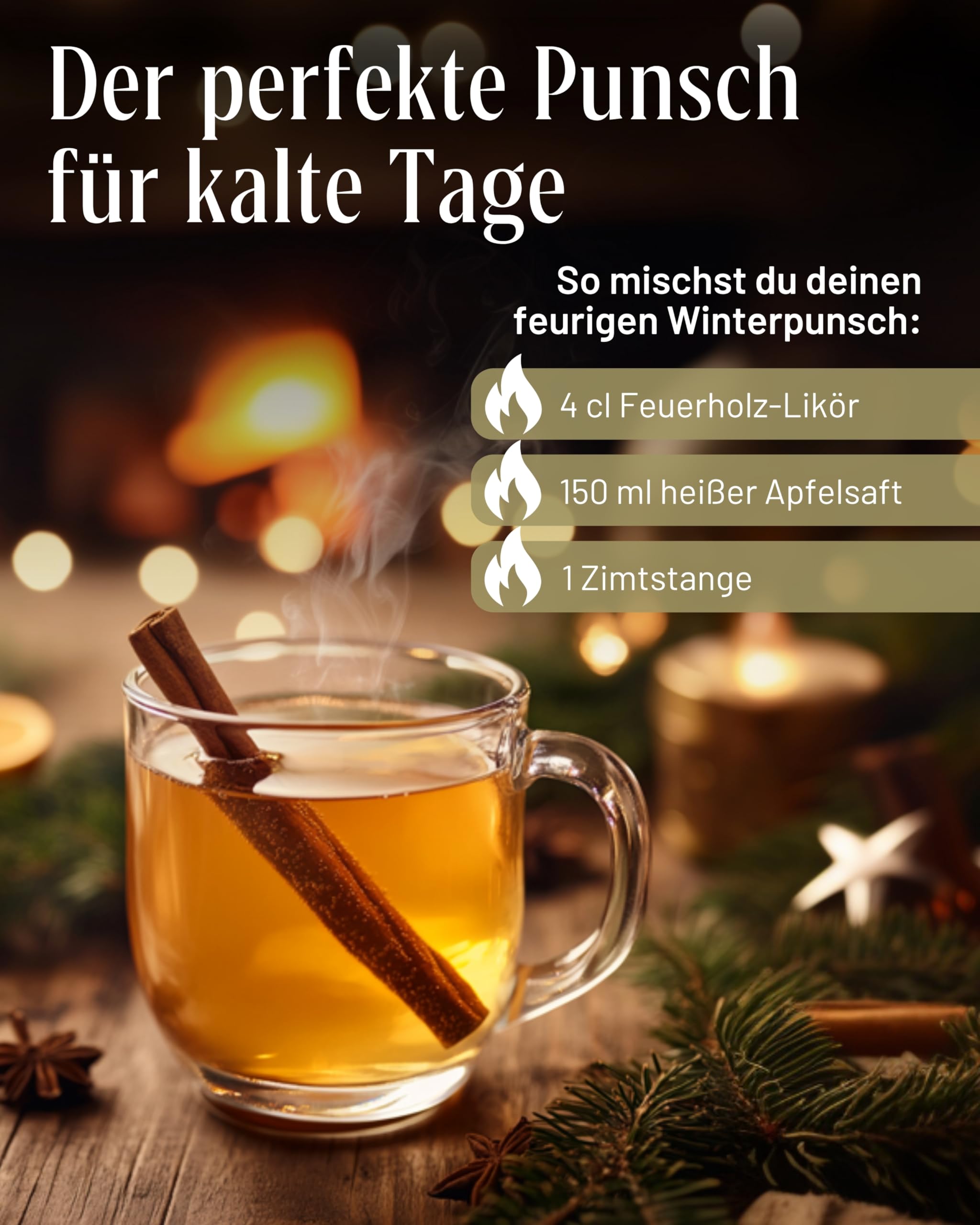 Premium Hödl Hof Feuerholz Whisky Liqueur 0.7L - High-Quality Cinnamon & Chili Flavored Whiskey Liqueur - 33% Alcohol - Perfect Gift for Whiskey Lovers - Spicy Cinnamon Chili Liqueur for Cocktails, After-Dinner Drinks & Special Occasions