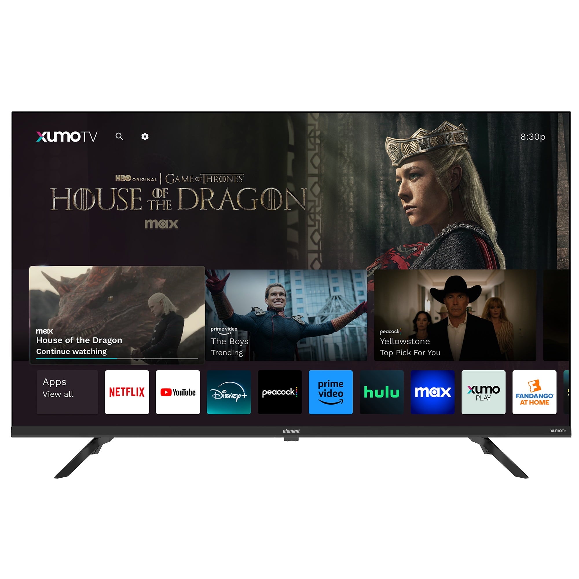 Element 43-inch Class 4K UHD Smart LED TV with XUMO Streaming, HDR Support (2160p) - Perfect for Living Room Entertainment & Home Theater Setup (Model E550AE43C)