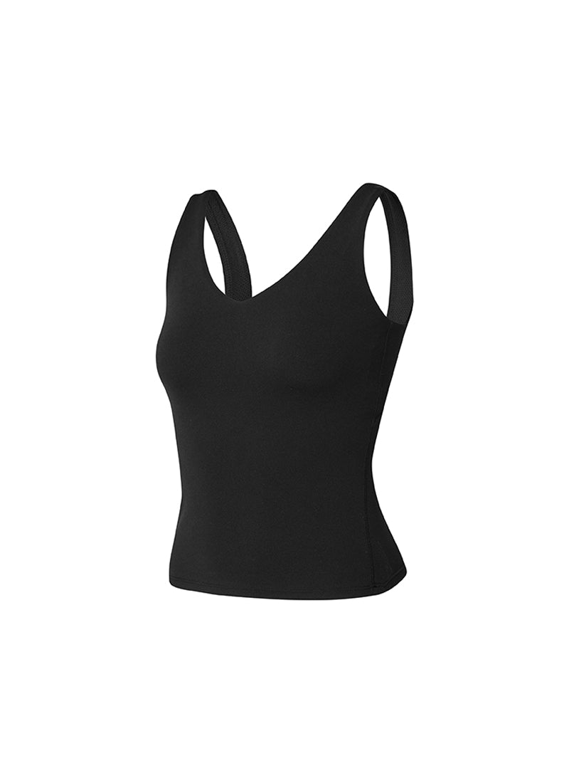 Black Label Signature Breathe V-Neck Tank Top for Women - Soft Comfortable Workout & Yoga Tops - Perfect for Gym, Running, and Casual Wear