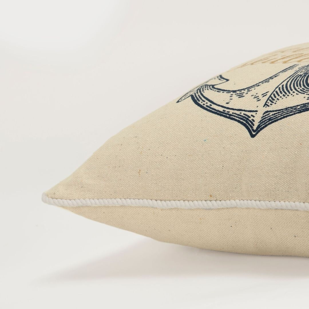Calm Ocean Waves Decorative Throw Pillow - Inspirational Home Decor for Living Room, Bedroom & Sofa - Perfect for Coastal & Nautical Themed Interiors