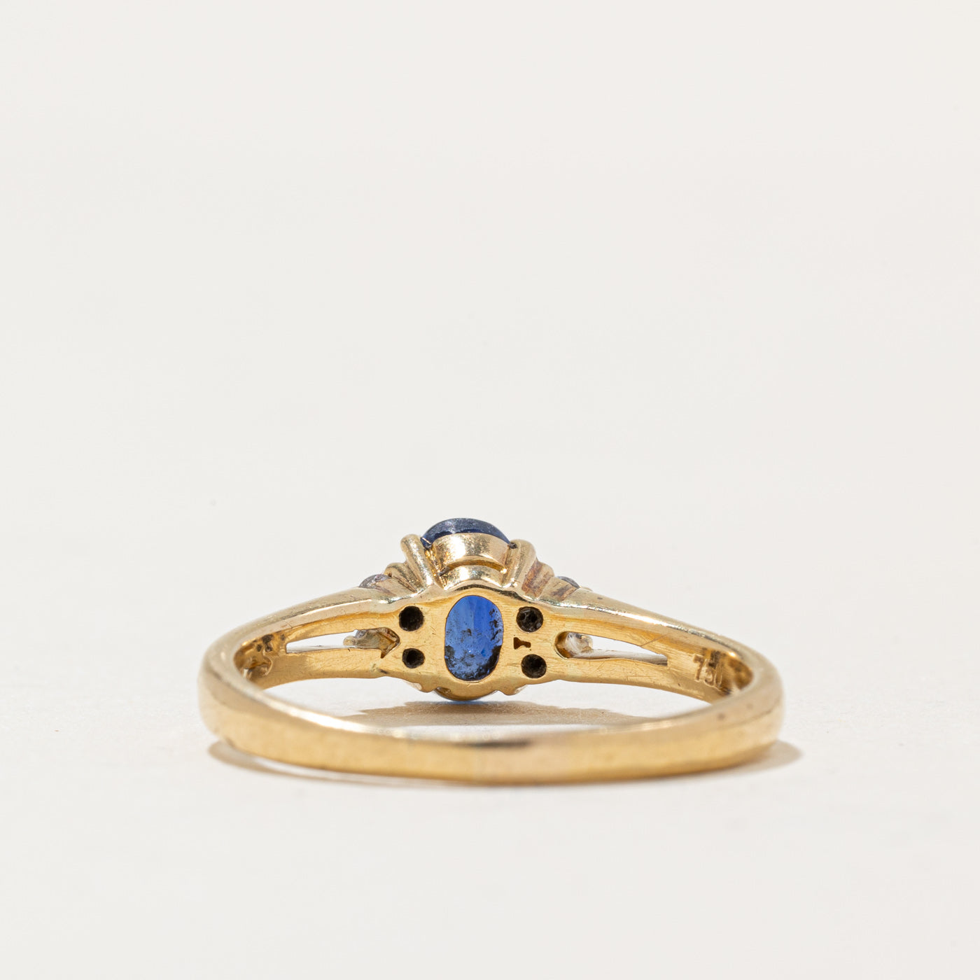 Exquisite 0.66ct Sapphire & 0.04ct Diamond Cocktail Ring - Size 6 | Elegant Statement Jewelry for Evening Parties, Weddings & Special Occasions