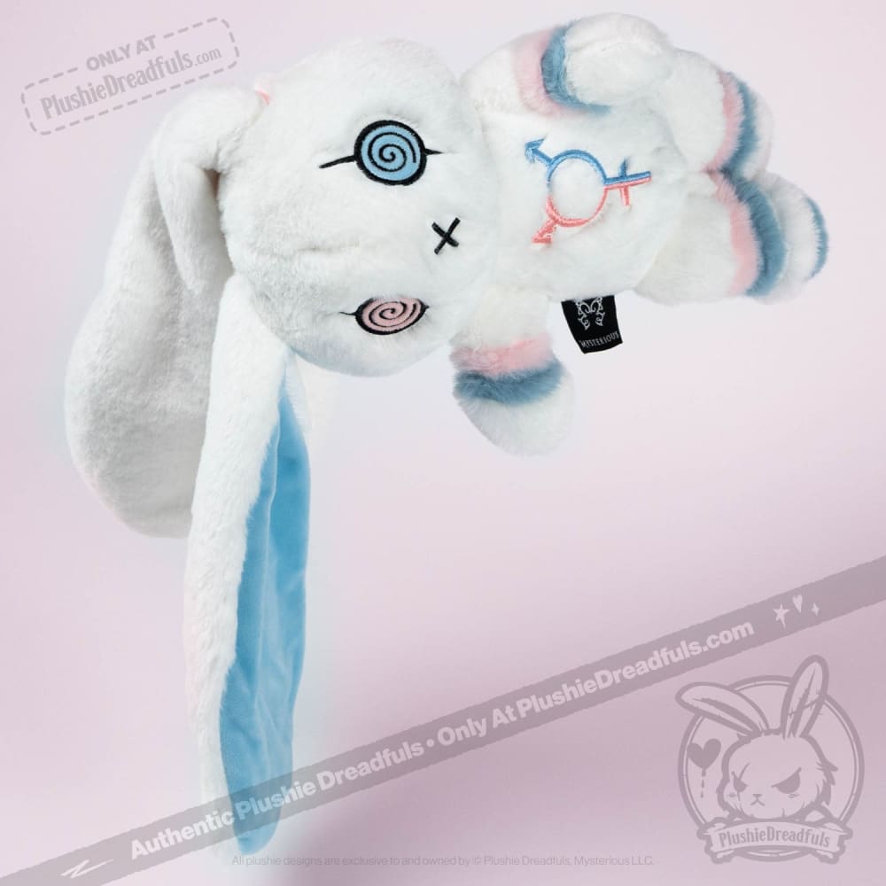 Plushie Dreadfuls Gender Dysphoria Rabbit - Soft Stuffed Animal Toy for Comfort & Support | Perfect for Therapy, LGBTQ+ Pride, and Emotional Healing