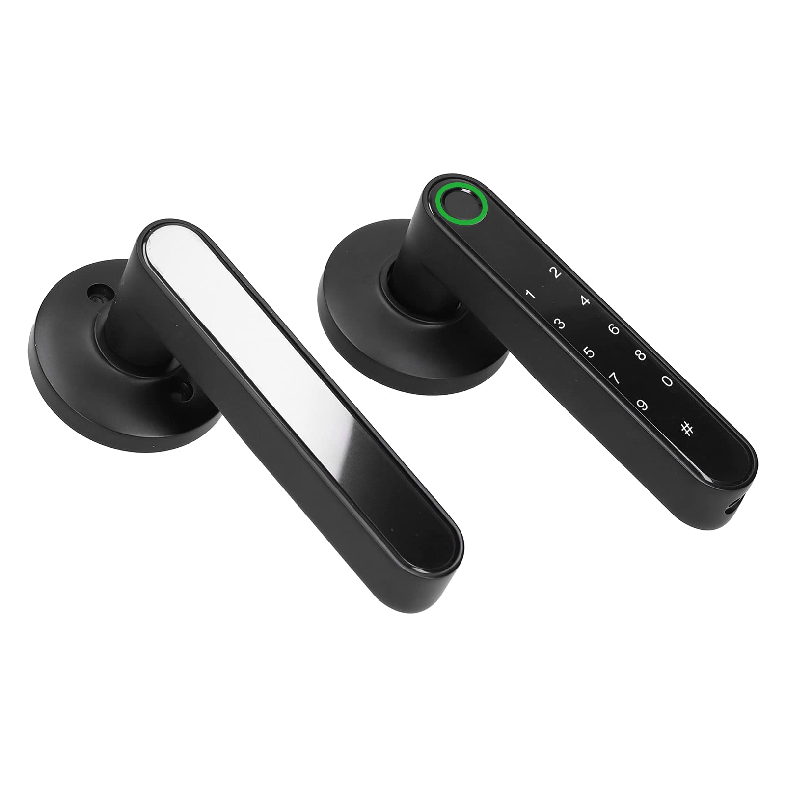 Smart Fingerprint Door Lock - Biometric & Touchscreen Keyless Entry with WiFi/Bluetooth APP Control, Tuya Compatible, USB Emergency Charging, Anti-Peep Security - Perfect for Homes, Apartments & Vacation Rentals
