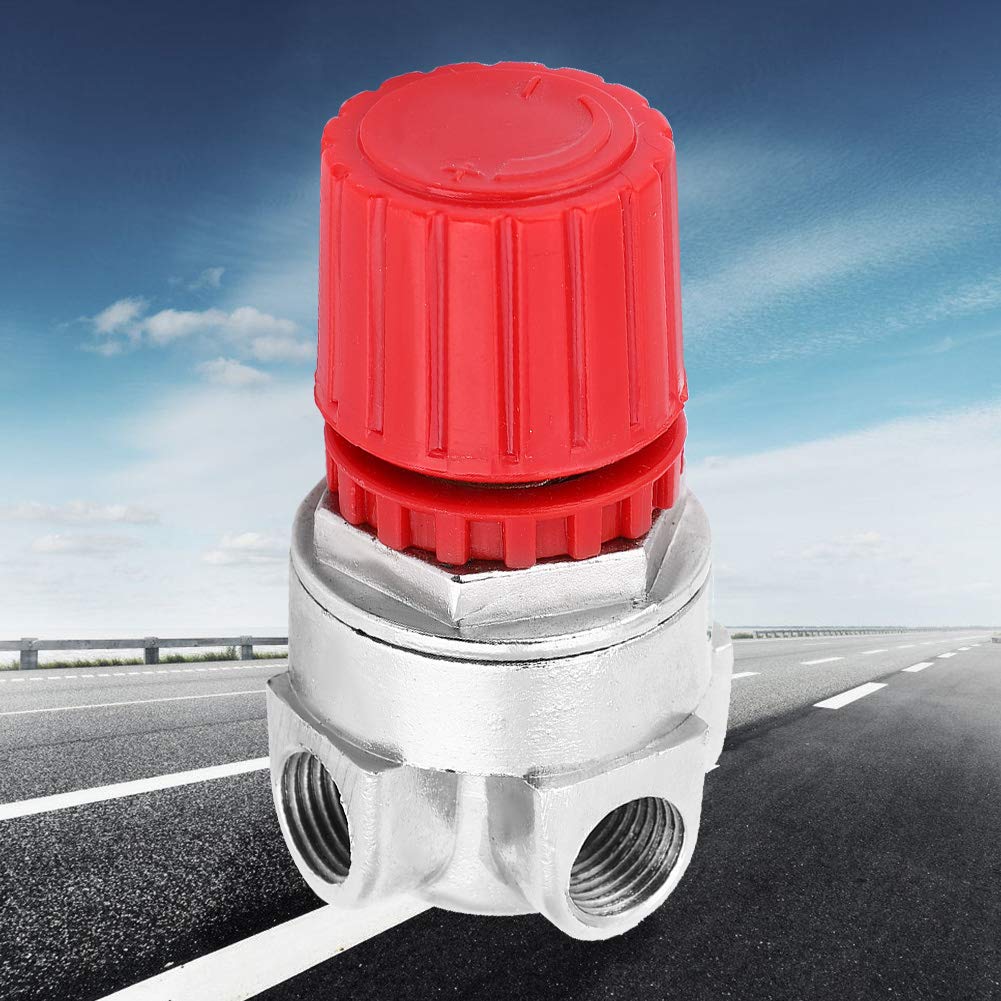 High Precision 4-Hole Water Pressure Regulator Valve - RVSKY Steel Water Pressure Reducing Valve for Plumbing, Irrigation & RV Use