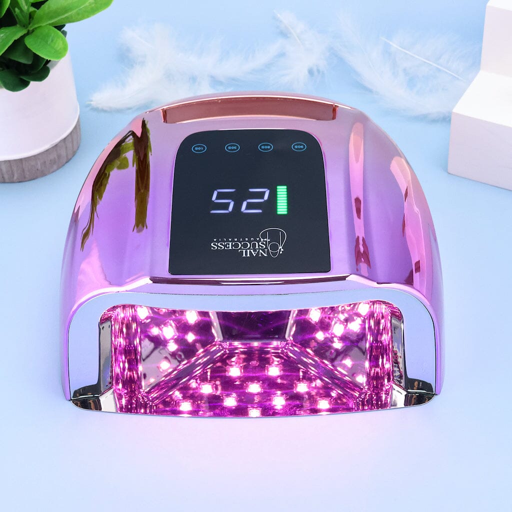 PRO 96W Rechargeable LED/UV Nail Lamp for Gel Polish - Fast Curing, Portable Manicure & Pedicure Light for Home & Salon Use
