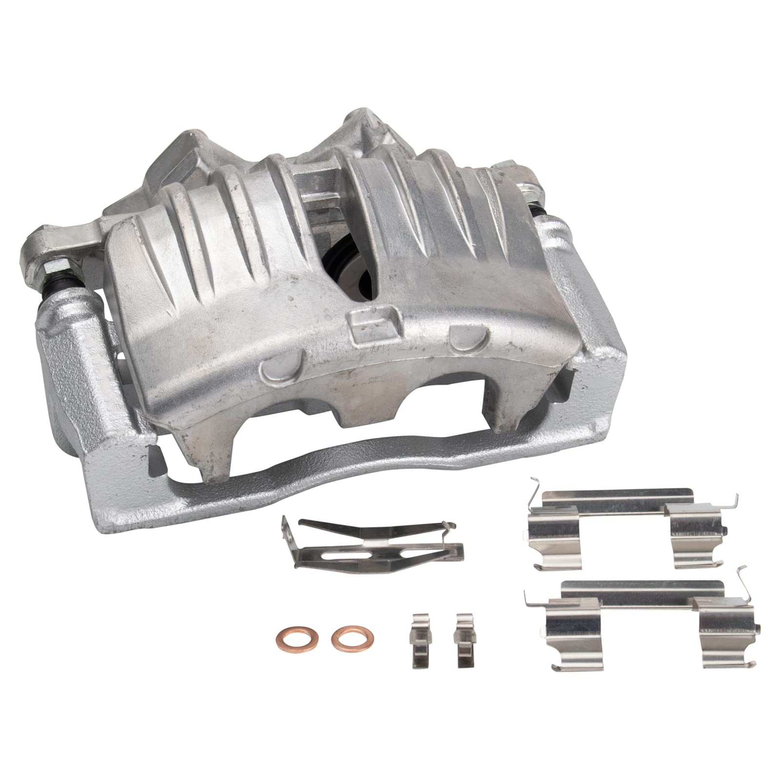TRQ Front Performance Brake Pad & Rotor Kit - Semi-Metallic Vented, G-Coated - Compatible with 2004-2005 Isuzu Ascender - Perfect for Off-Roading, Towing & High-Performance Driving