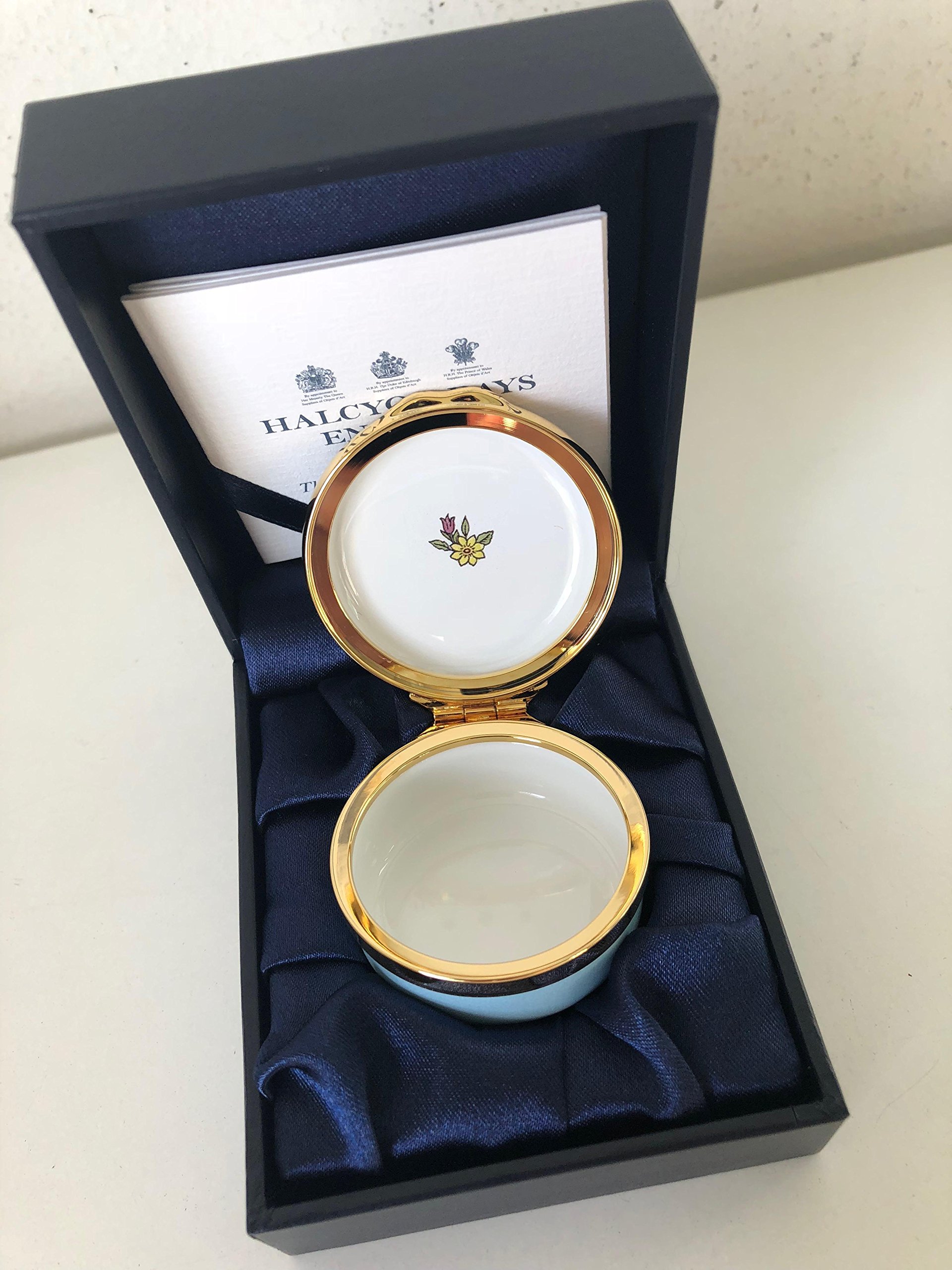 Halcyon Days 2018 Happy Birthday Enamel Box ENHB181201G - Elegant Gift for Birthdays, Anniversaries & Special Occasions
