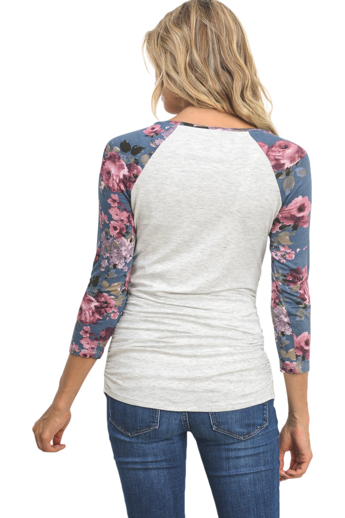 Comfortable Women's Maternity T-Shirts - Soft Cotton Baseball Raglan Sleeve Tops for Pregnancy | Perfect for Casual Wear, Maternity Photos & Everyday Comfort