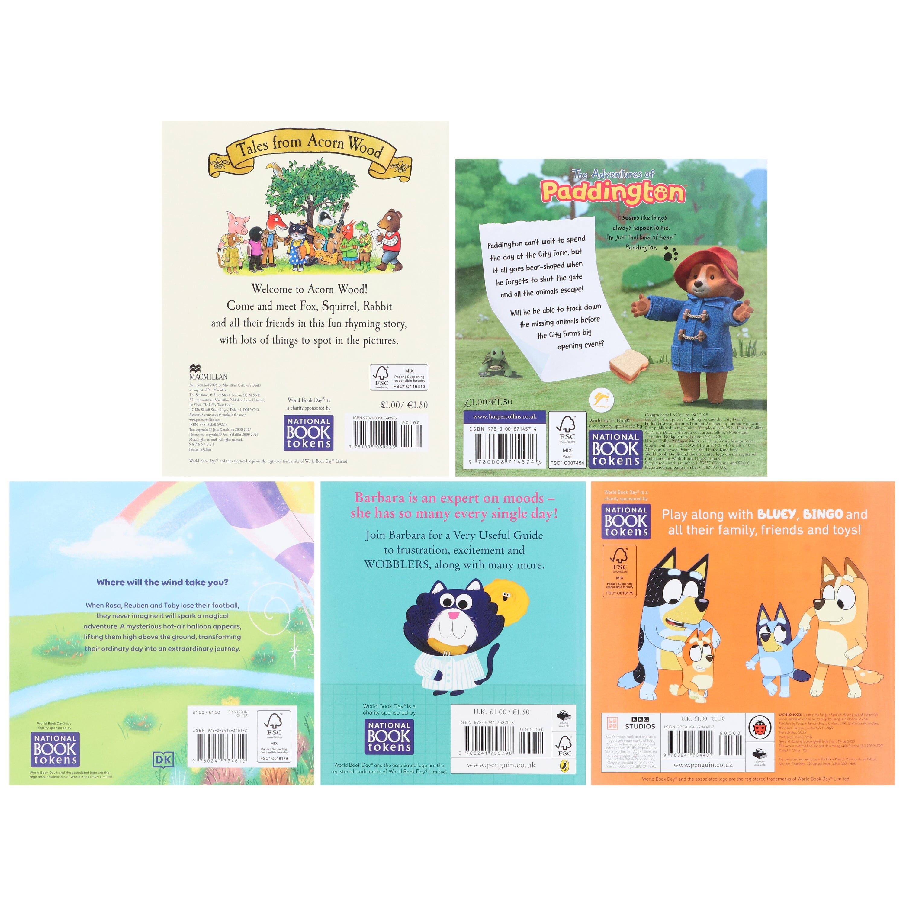 Beginning Readers: World Book Day 2025 Collection - 5 Book Set for Kids Ages 0-5 | Early Learning Paperback Books for Toddlers & Preschoolers | Perfect for Bedtime Stories & First Reading