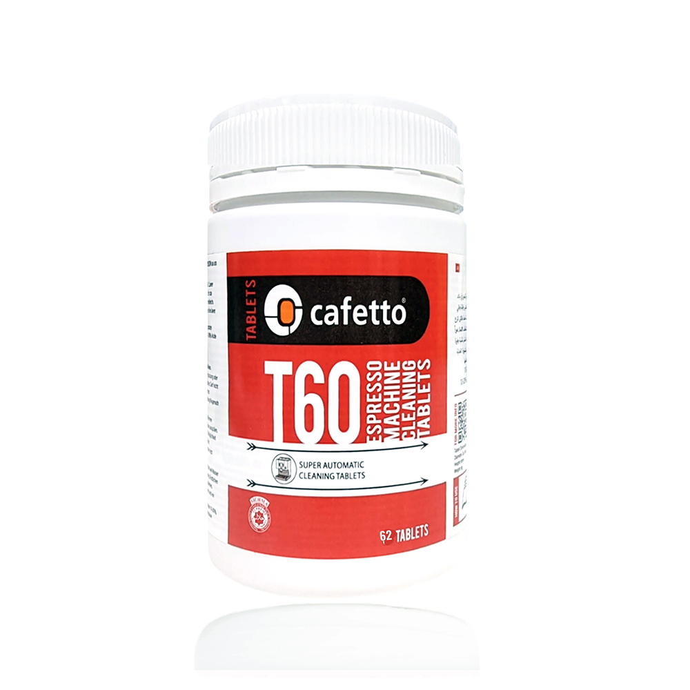 T60 Espresso Machine Cleaning Tablets - 62 Count | Deep Clean Coffee Maker for Home & Commercial Use | Removes Coffee Residue & Oil Buildup | Compatible with Most Espresso Machines