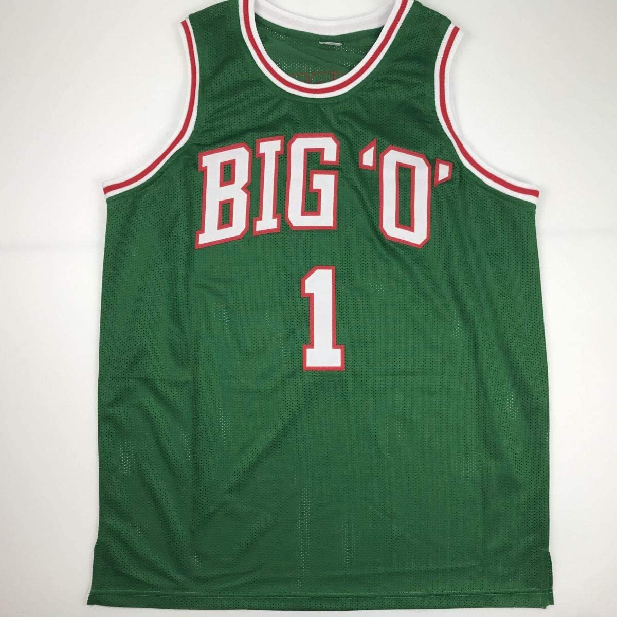 Authentic Autographed Oscar Robertson Milwaukee Bucks Green Basketball Jersey with PSA/DNA COA - Perfect for NBA Memorabilia Collectors and Sports Fans Display