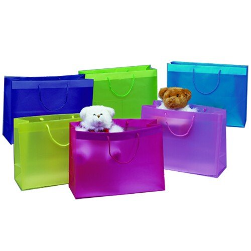 JAM Paper Shopping Bags - Bulk 100 Pack - 15x12x6 Inches Yellow Gift Bags for Retail Stores, Parties & Events