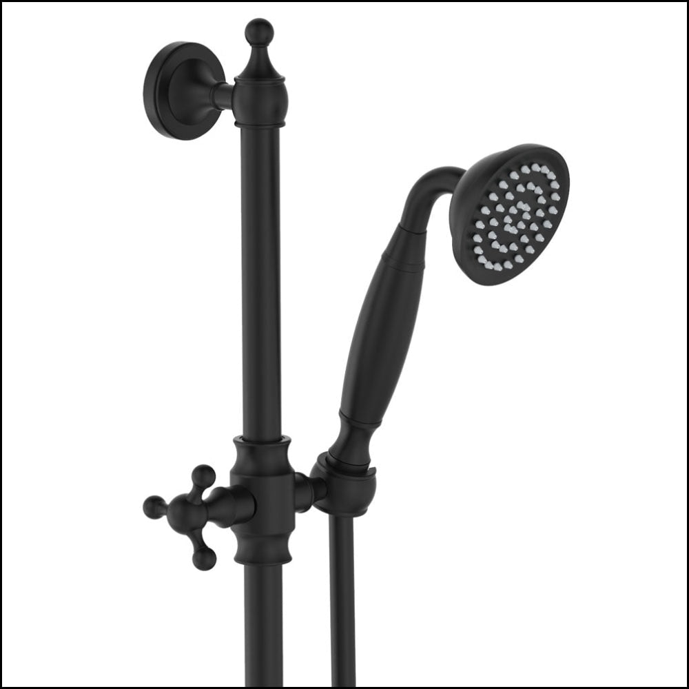 FIENZA Lillian Rail Shower System in Matte Black 444114B - Modern Bathroom Fixture for Luxurious Shower Experience