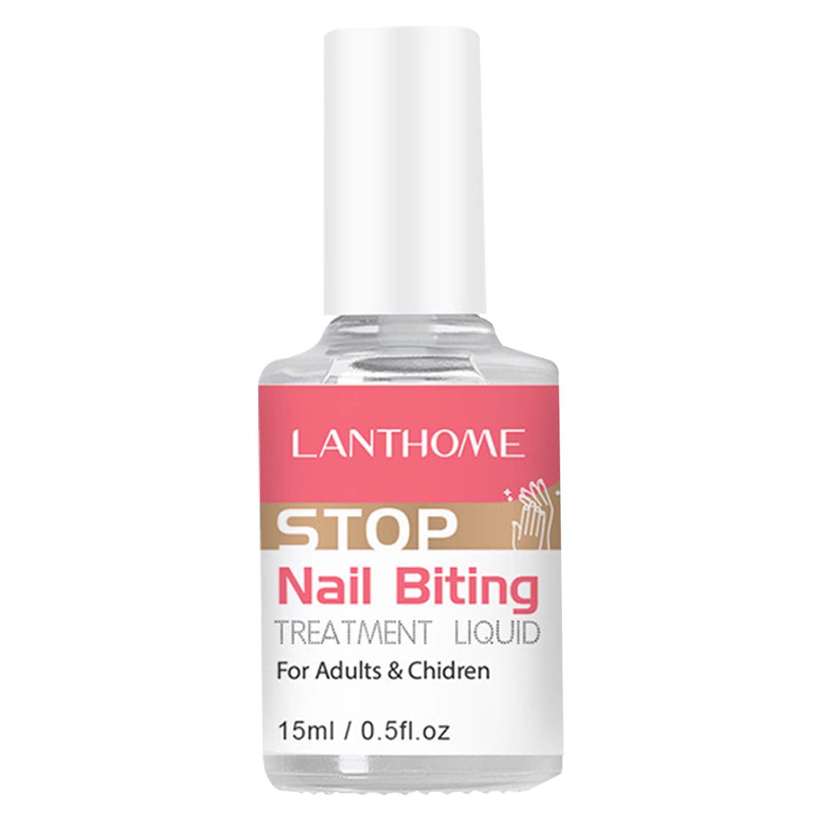 No Bite Nail Polish for Kids - Safe Bitter Taste Anti-Nail Biting Treatment to Stop Thumb Sucking | Non-Toxic Nail Care Solution for Children | Perfect for Home, School & Travel Use (2-Pack)