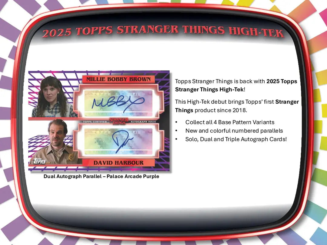 2025 Topps Stranger Things High Tek Hobby Box - Premium Trading Cards Collection for Collectors & Fans - Perfect for Display, Gifting, and Investment