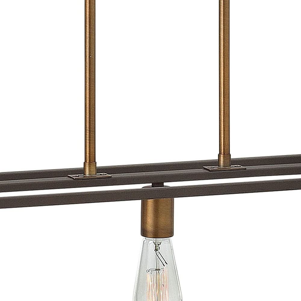 Modern Farmhouse 5-Light Chandelier with Aged Zinc Finish - Transitional Industrial Style Ceiling Light Fixture for Dining Room, Kitchen Island or Entryway - 81-BEL-3002245