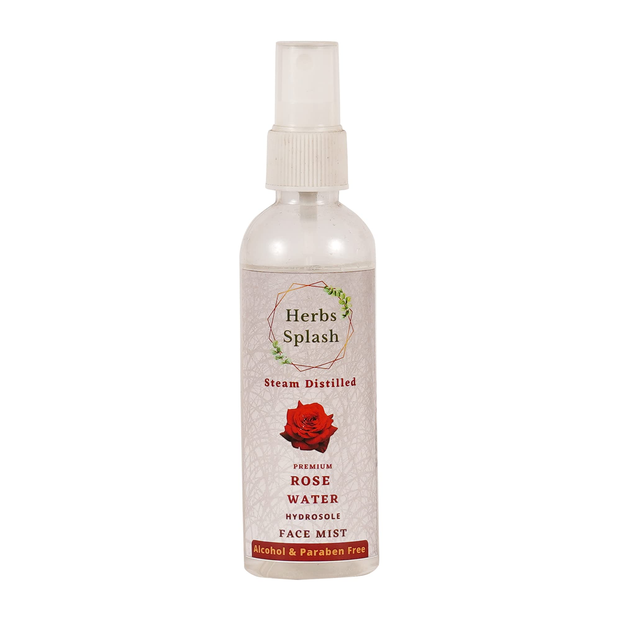 Organic Rose Water Face Mist & Toner for Hydrated Skin - 100ml Floral Hydrating Spray | Refreshing Facial Mist for Dry Skin, Makeup Setting & Skin Care Routine
