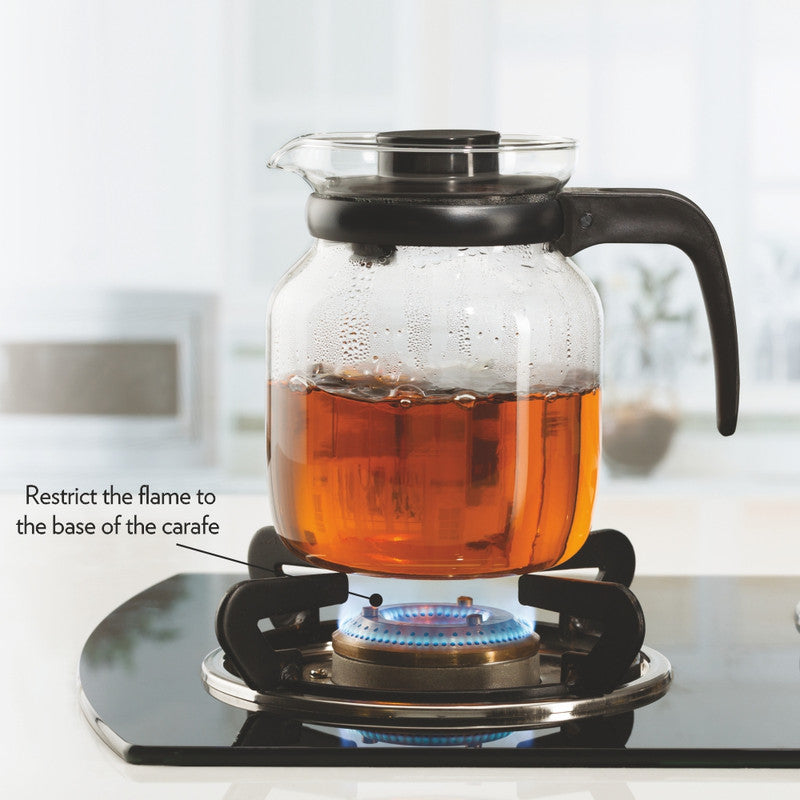 Premium Borosilicate Glass Carafe with Built-in Strainer - Ideal for Iced Tea, Cold Brew Coffee & Infused Water Pitcher