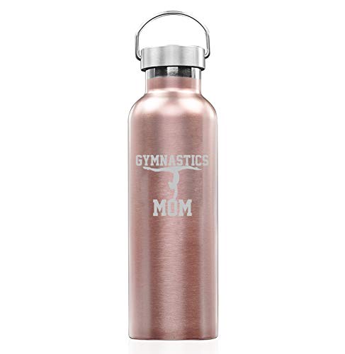 Rose Gold Double Wall Vacuum Insulated Stainless Steel Tumbler - 25oz Leakproof Travel Mug for Coffee & Tea - Perfect for Gym, Yoga, Work & Outdoor Activities - Great Gift for Moms & Fitness Enthusiasts