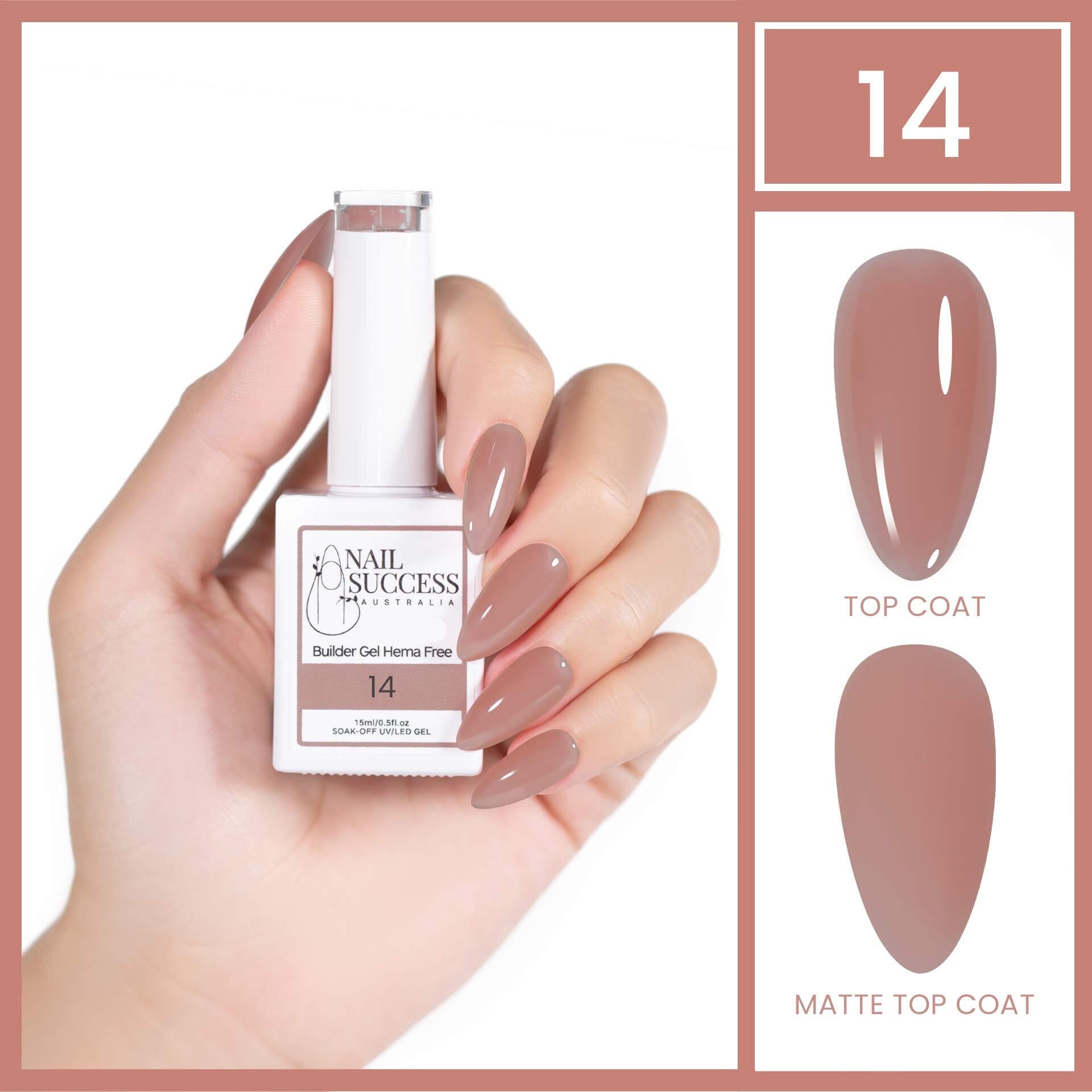 Professional HEMA-Free Nail Builder Gel - Strong & Durable for DIY Manicures, Nail Extensions & Salon-Quality Nails at Home