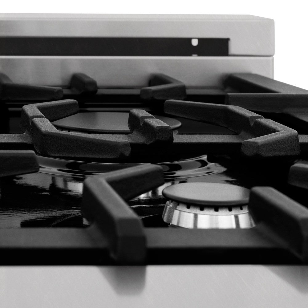 ZLINE 36 Inch Professional Kitchen Package - Stainless Steel Dual Fuel Range & Convertible Vent Hood | Perfect for Home Chefs & Modern Kitchens