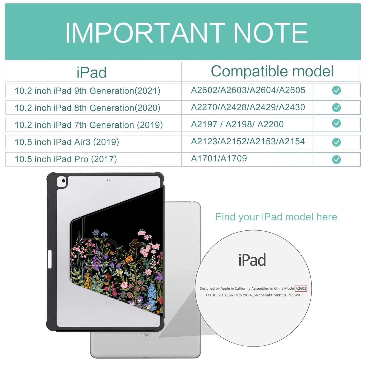 Premium iPad Case for 9th/7th/8th Gen 10.2