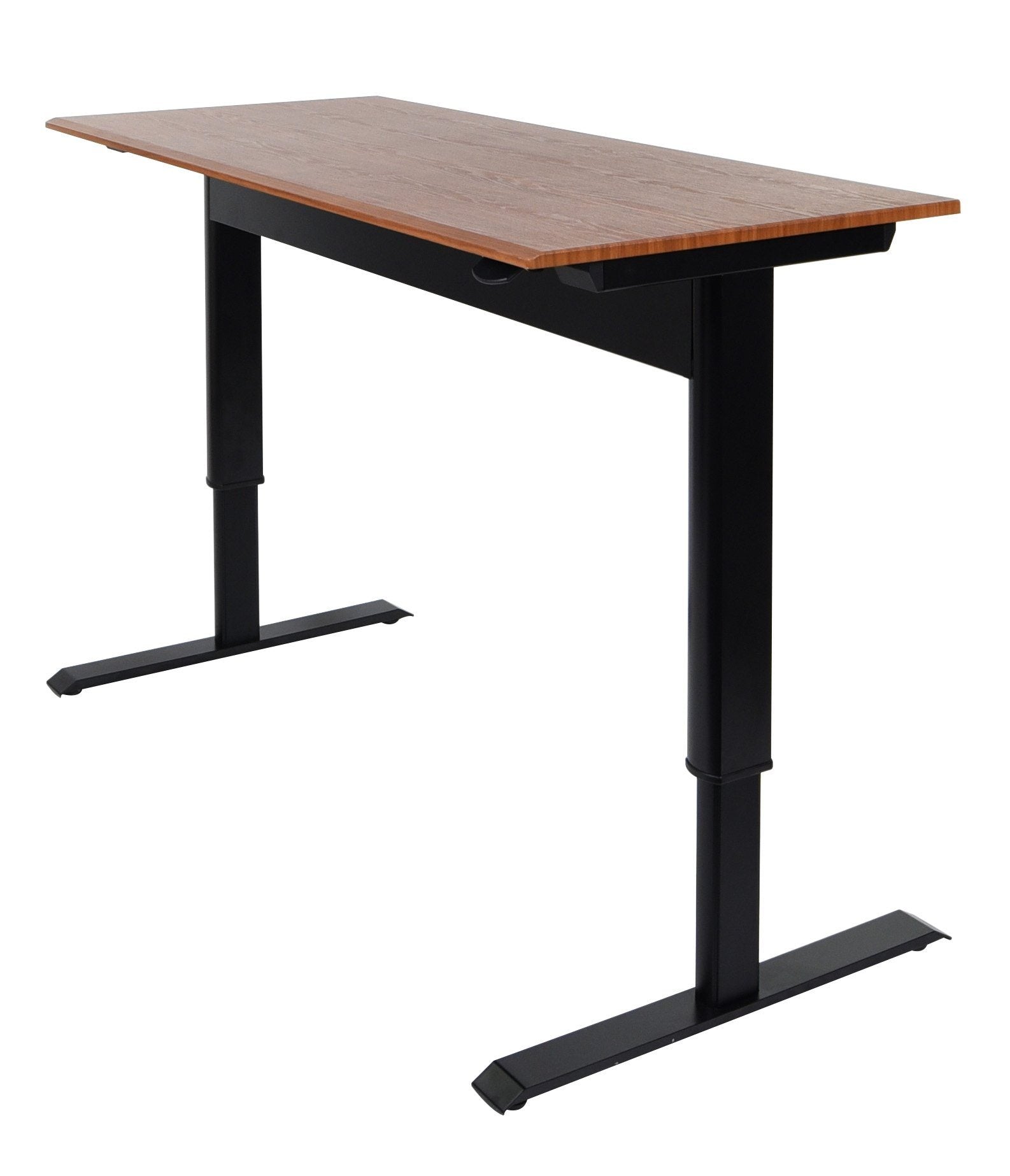 Ergonomic Luxor Pneumatic Adjustable Height Standing Desk - Electric Sit Stand Workstation for Home & Office - Perfect for Remote Work, Gaming & Study