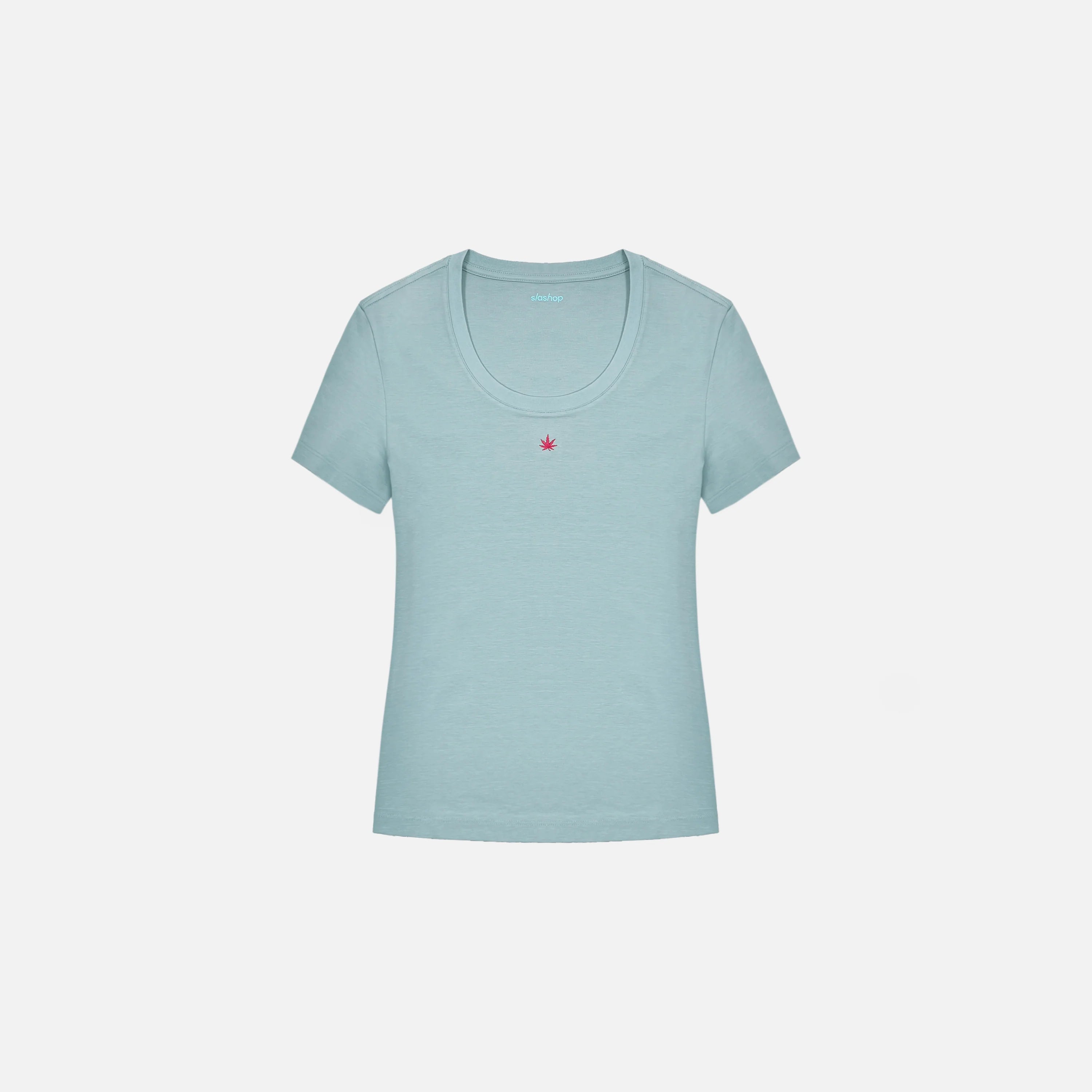 Organic Hemp Scoop Neck T-Shirt - Sustainable Summer Essential for Women | Eco-Friendly Casual Wear for Beach & Everyday Outfits