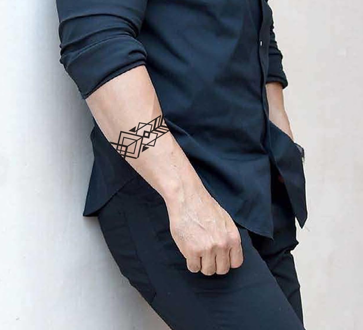 Waterproof Temporary Tattoo Stickers for Men & Women - 3D Realistic Floral, Butterfly, Wolf & Armband Designs (21x12cm) | Perfect for Parties, Festivals & Costume Events