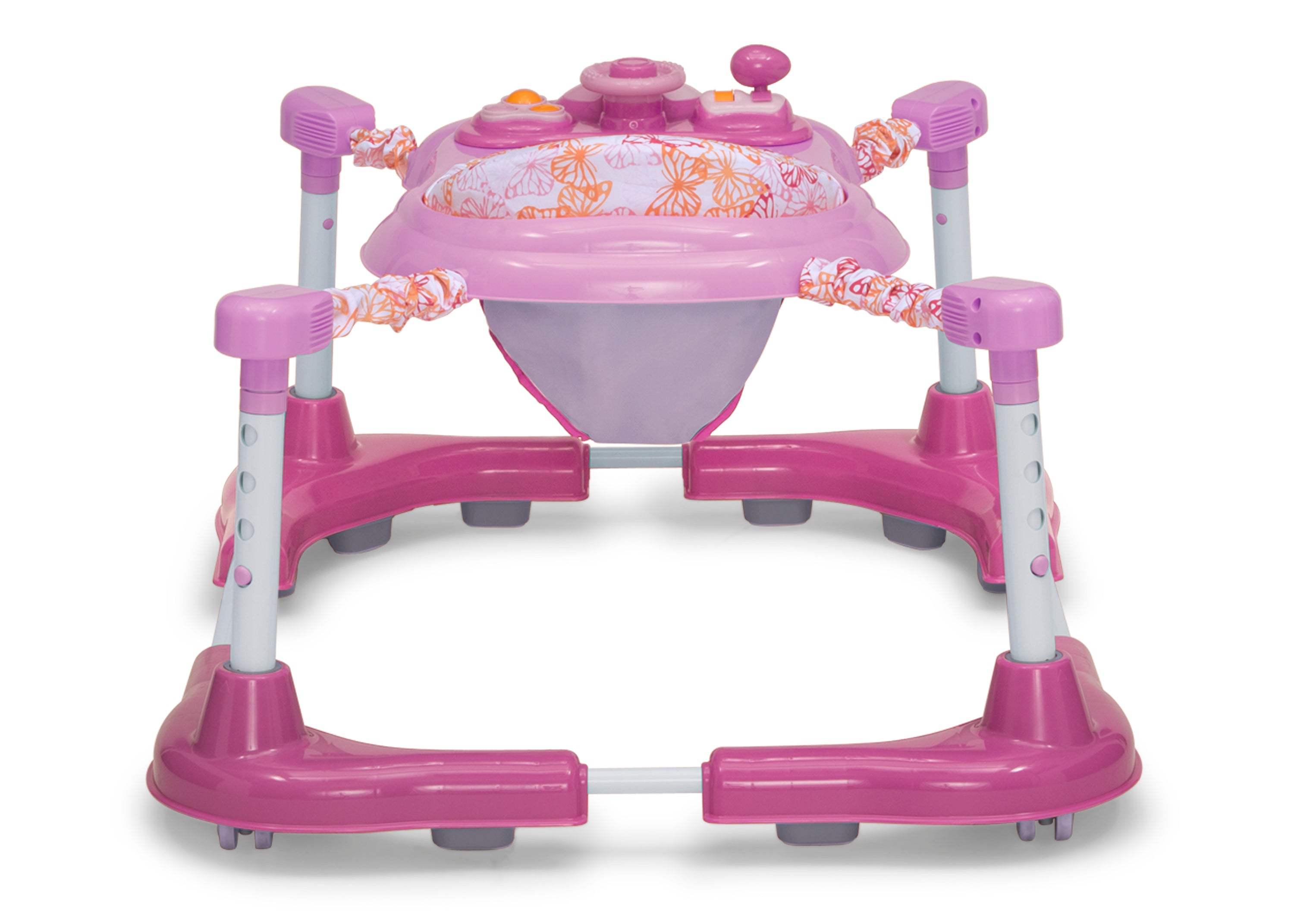 Delta Children First Steps Learn2Walk Baby Walker - Safe & Stable Toddler Walking Assistant for Early Steps - Perfect for Home, Nursery & Playtime Learning