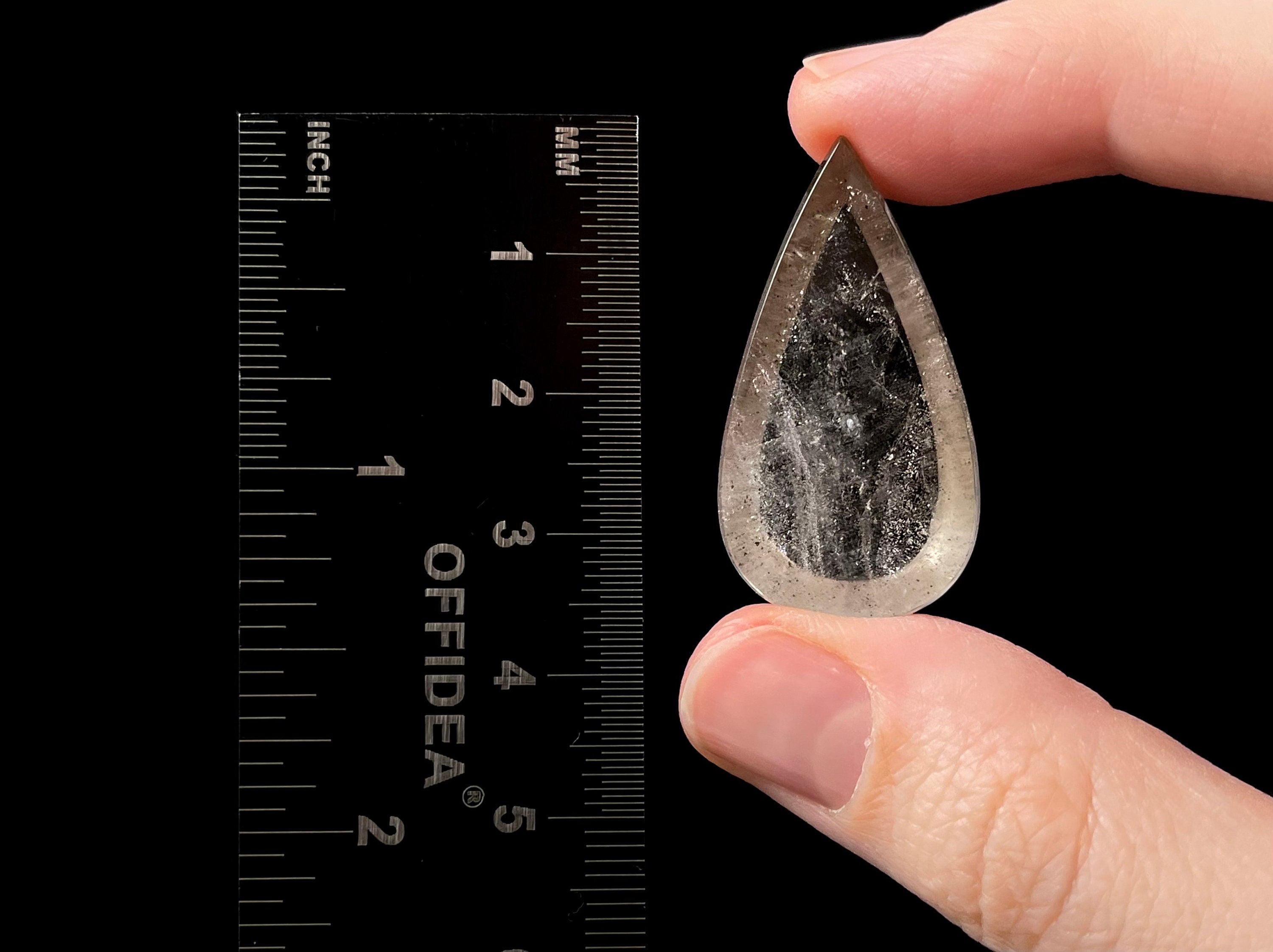 Natural Pink Fire Quartz Crystal Teardrop - COVELLITE Gemstone for Jewelry Making, Healing & Meditation (52060) | Perfect for Necklaces, Earrings & Spiritual Practices