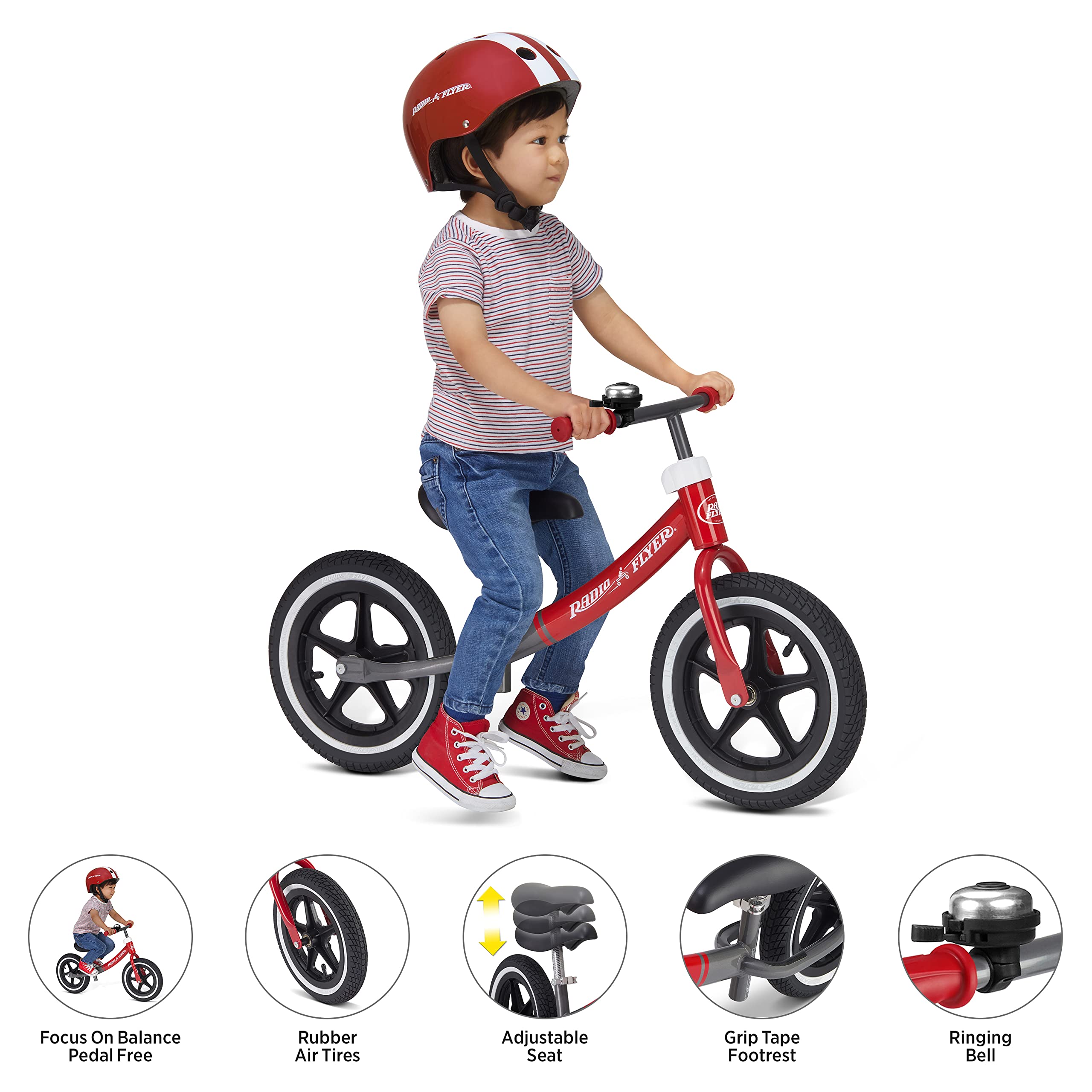 **Radio Flyer Air Ride Balance Bike for Toddlers Ages 1.5-5 Years | Amazon Exclusive | Lightweight Kids Bike for Learning to Ride | Perfect for Indoor & Outdoor Play**