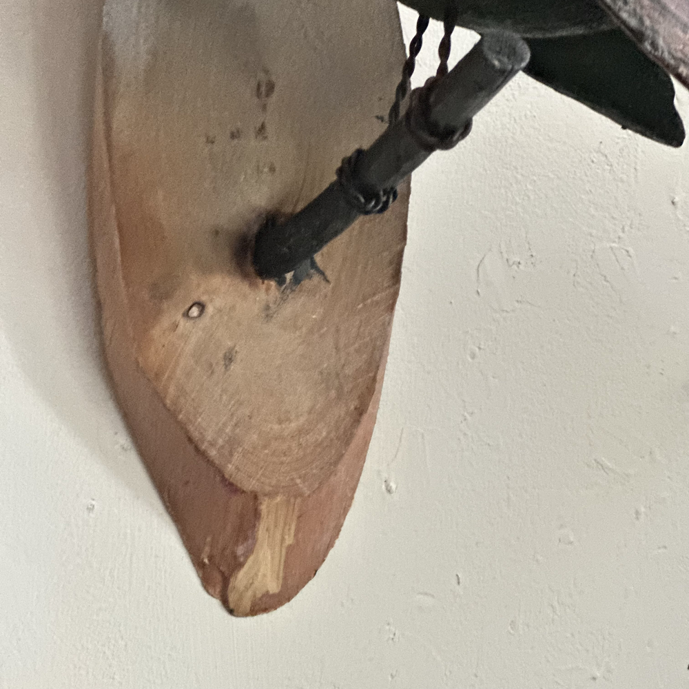 Handcrafted Black Forest Large Wooden Bird Carving (#529) - Perfect for Home Décor, Rustic Farmhouse Style & Gift Giving