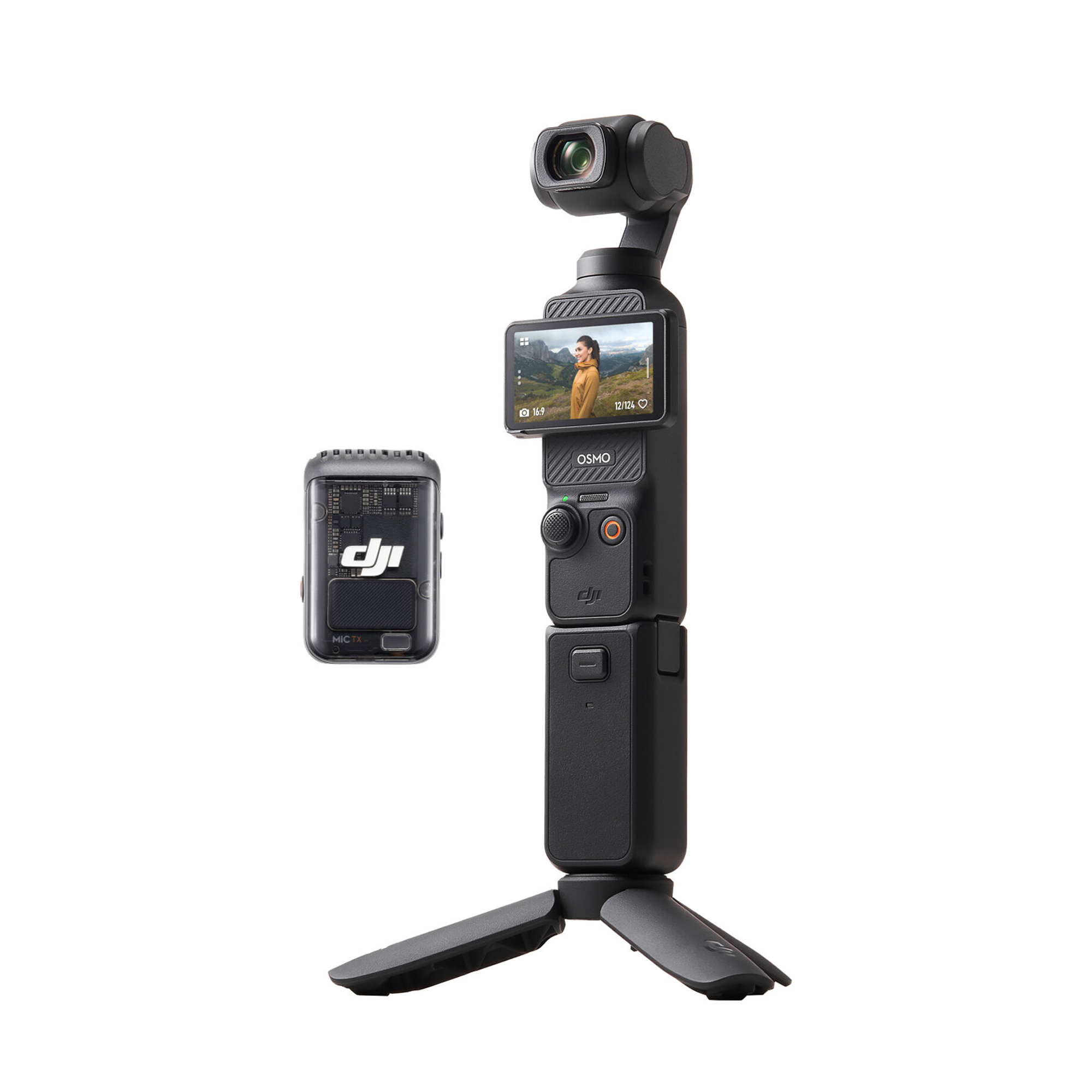 DJI Osmo Pocket 3 4K Vlog Camera with 3-Axis Gimbal Stabilizer - Creator Combo for YouTube, Travel & Action Video Shooting