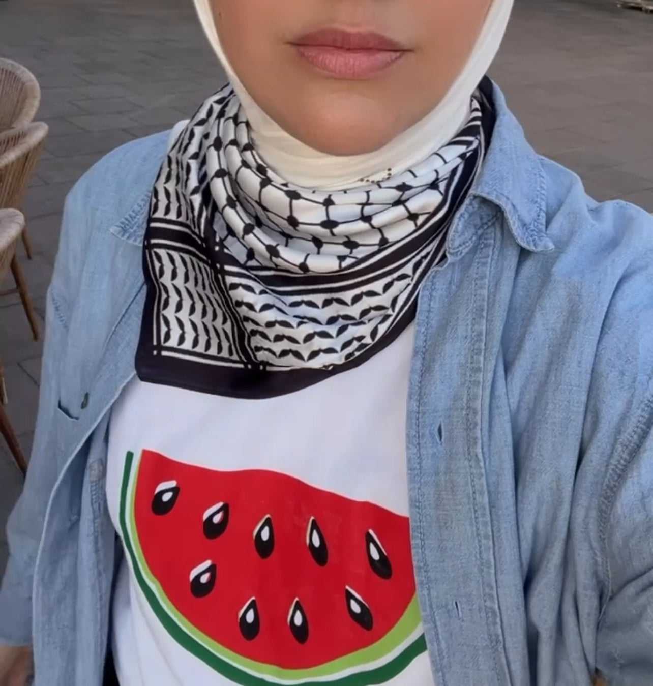 Black Keffiyeh Scarf - Traditional Arabic Shemagh Neck Wrap for Men & Women - Perfect for Outdoor, Hiking, and Fashion Accessories