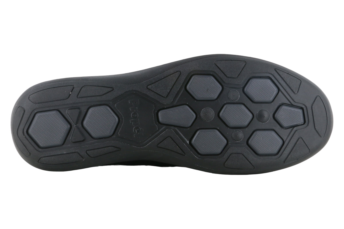 Propet Preston Slip On Black Comfortable Walking Shoes for Men - Perfect for Casual Wear, Travel & Everyday Use