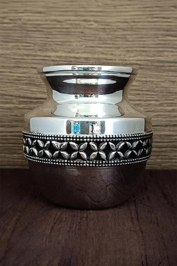 925 Sterling Silver Designer Kalash Necklace | Elegant Indian Lota Pendant (D36) for Weddings, Festivals & Special Occasions