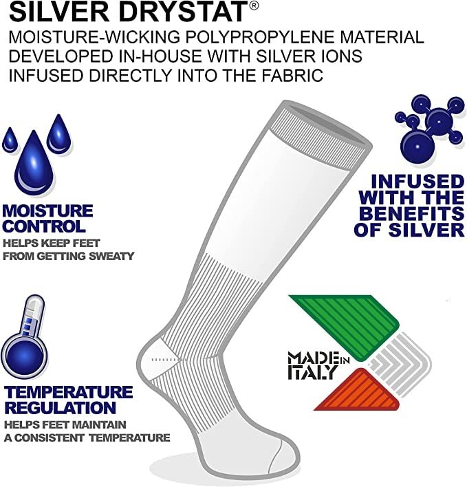 Travelsox Premium Dress & Travel Crew Compression Socks - Best for Circulation, Comfort & Style - Ideal for Long Flights, Office Wear & Active Lifestyles