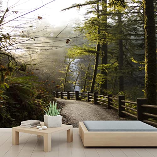 Forest Park 3D PVC Peel and Stick Wallpaper - Self-Adhesive Wall Mural for Bedroom & Study Room Decor - 78