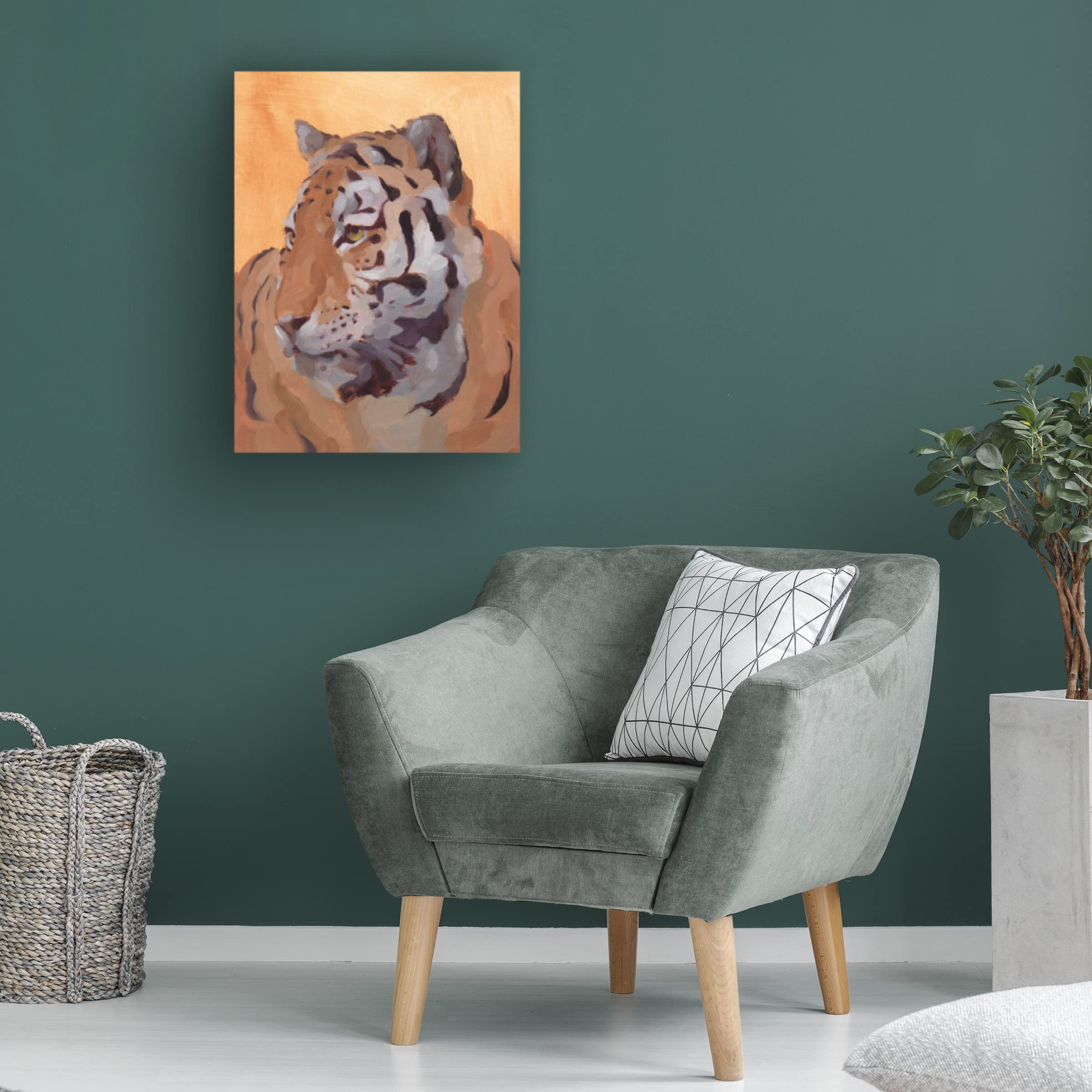Trademark Fine Art 'Lord of the Jungle II' Canvas Wall Art by Jacob Green - Jungle Themed Home Decor for Living Room, Bedroom & Office